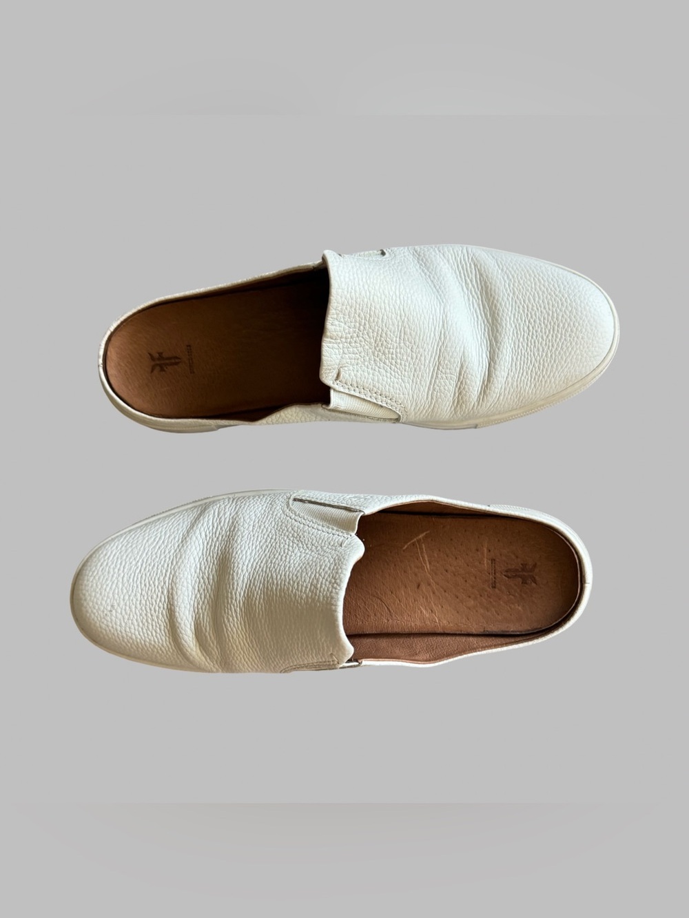 FRYE Women’s Slip-On Leather Sneakers - White Size 8